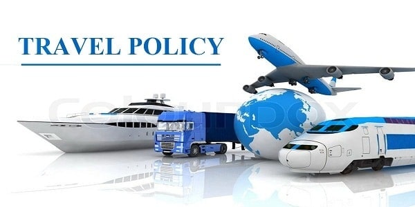 un travel policy business class
